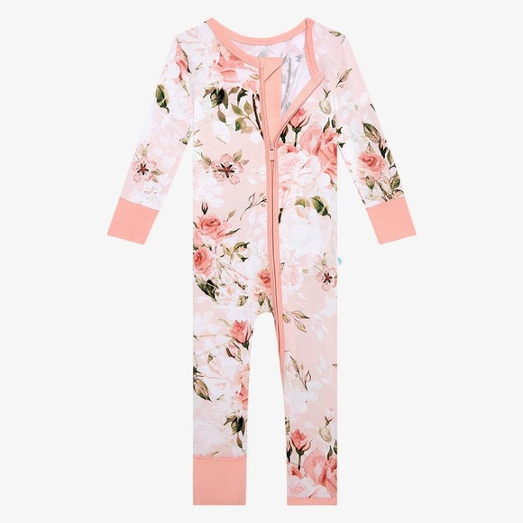 Posh Peanut Vintage Pink Rose Convertible One Piece, Size NB - Picture 1 of 11